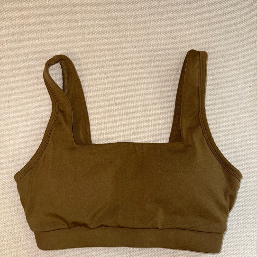 Tan Paragon sports bra.